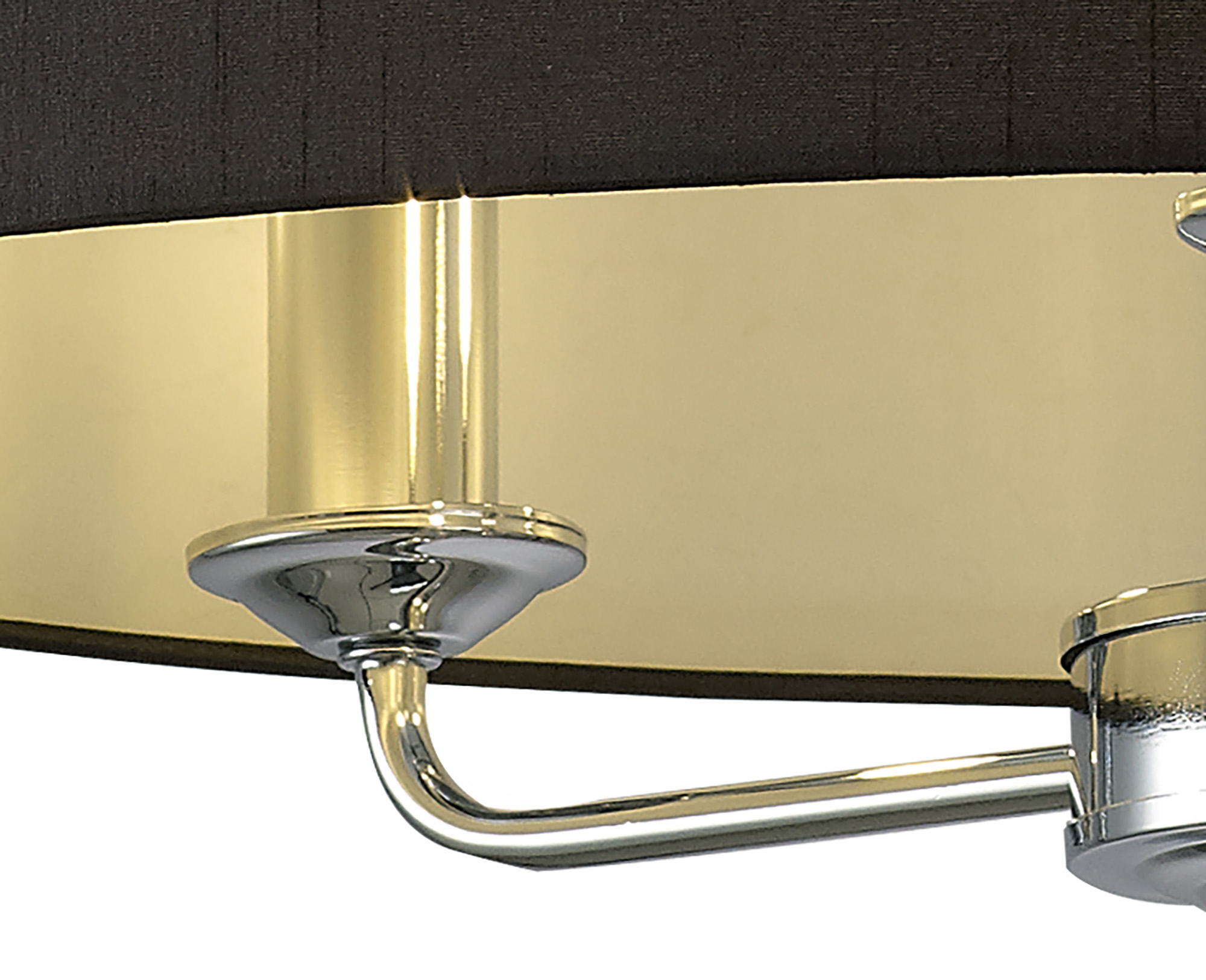 Banyan 50cm 3 Light Pendant Polished Chrome, Black DK0020  Deco Banyan